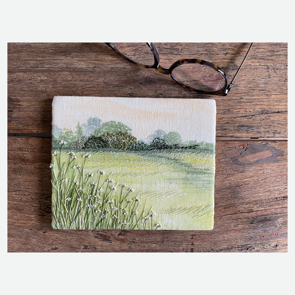 *LOW STOCK* 'Green Meadows' Limited Edition of 20 only | Stitched Painting Kit | Series 1