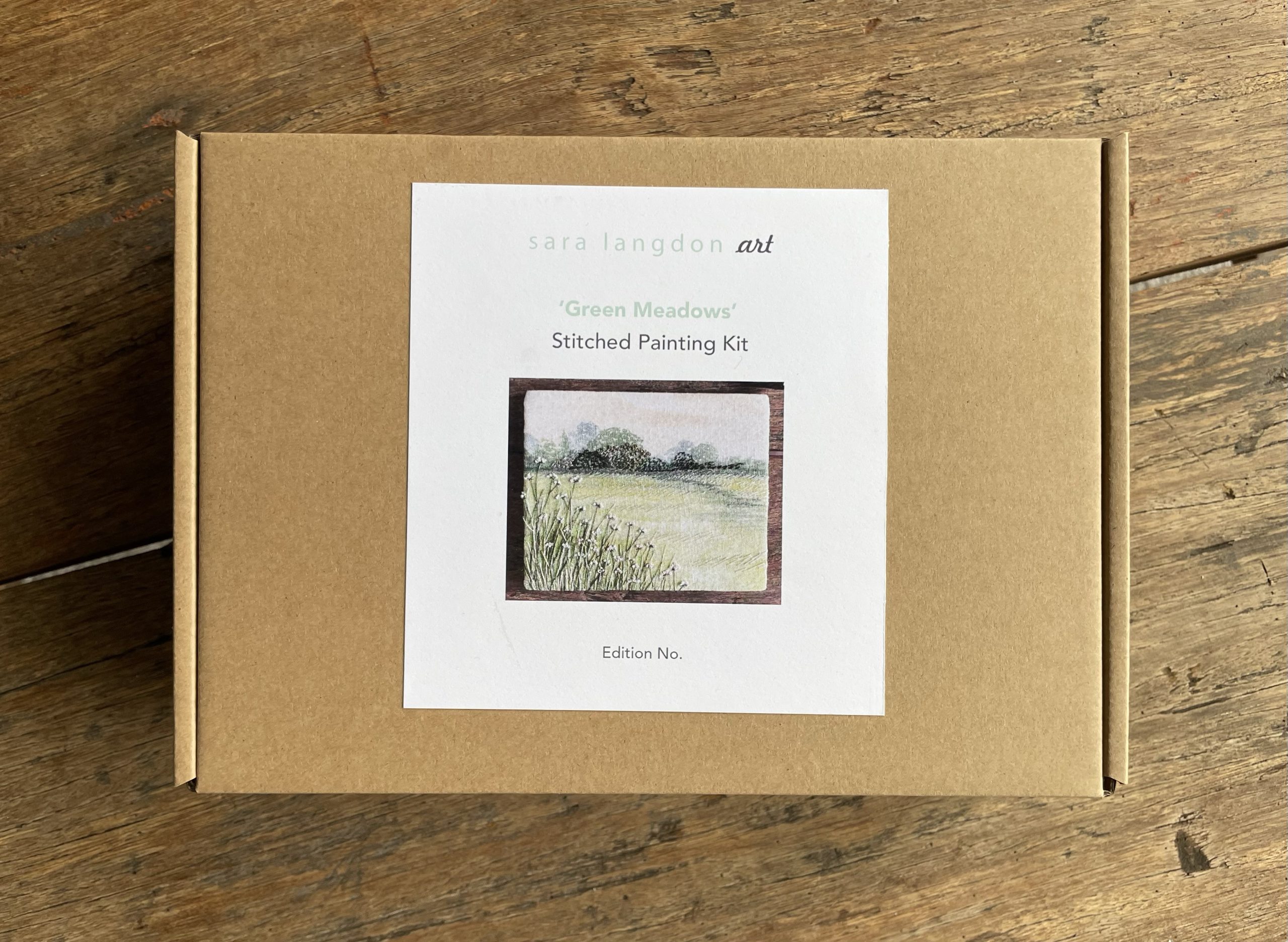 'Green Meadows' Limited Edition of 20 only | Stitched Painting Kit | Series 1 - Image 7