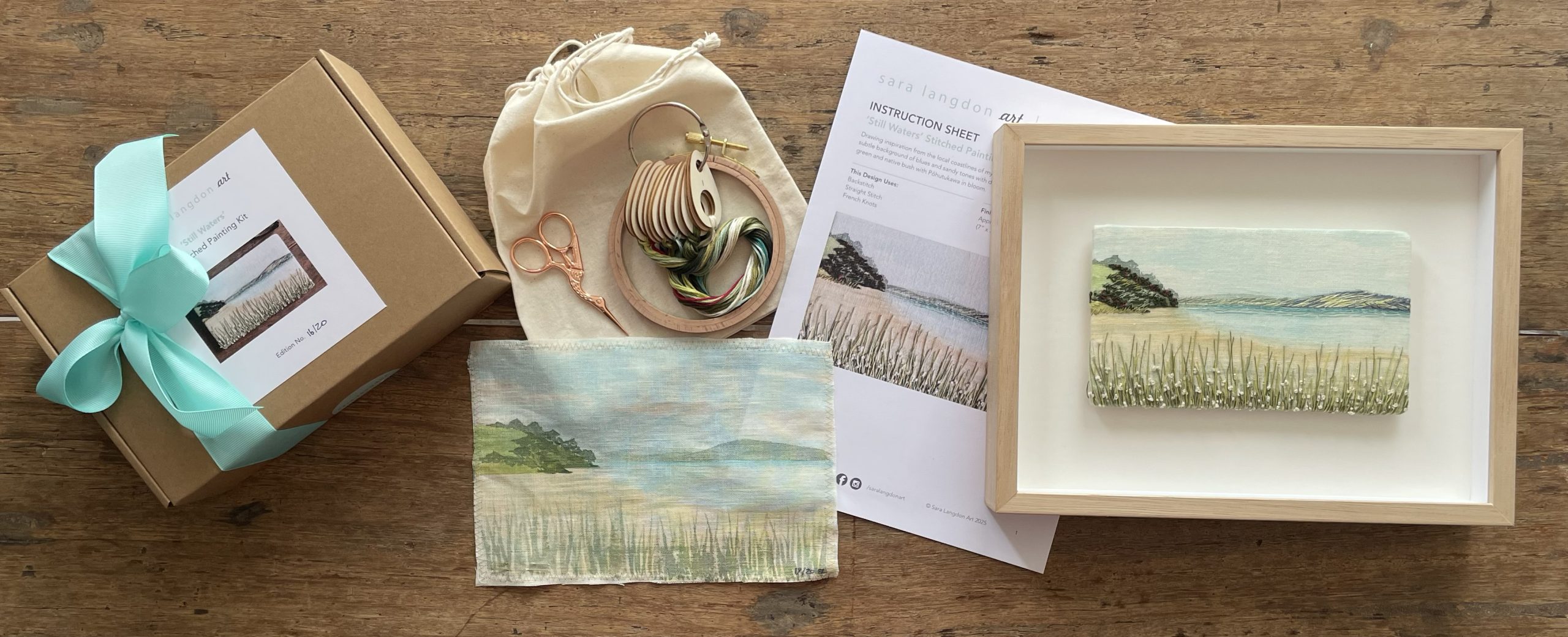 'Still Waters' Limited Edition of 20 only | Stitched Painting Kit | Series 1 - Image 2